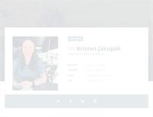 Tablet Screenshot of kristenjakupak.com